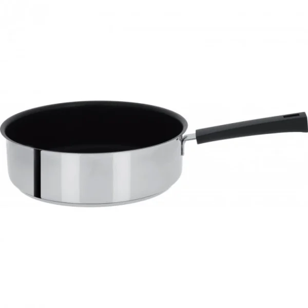 soldes en ligne Sauteuse Mutine Ø 24 Cm Manche Fixe Anti-Adhésive Inox Cristel 3