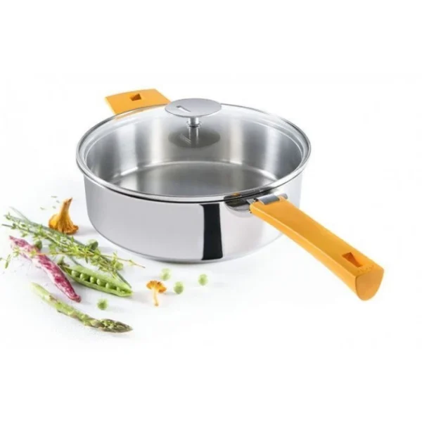 Sauteuse Mutine Ø 28 Cm Manche Amovible Inox Cristel solde en ligne 3