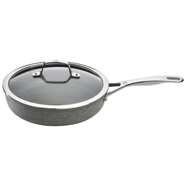 le grand escompte Sauteuse Pierre 28 Cm Avec Couvercle Salina Granitium Ballarini 1