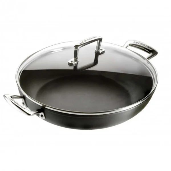 Sauteuse Provençale 30 cm Anti-Adhérente avec couvercle Les Forgées Le Creuset magasin paris 3