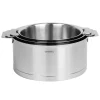 vente chaude Série De 3 Casseroles + Poignée Zenith Amovible Inox Cristel 14