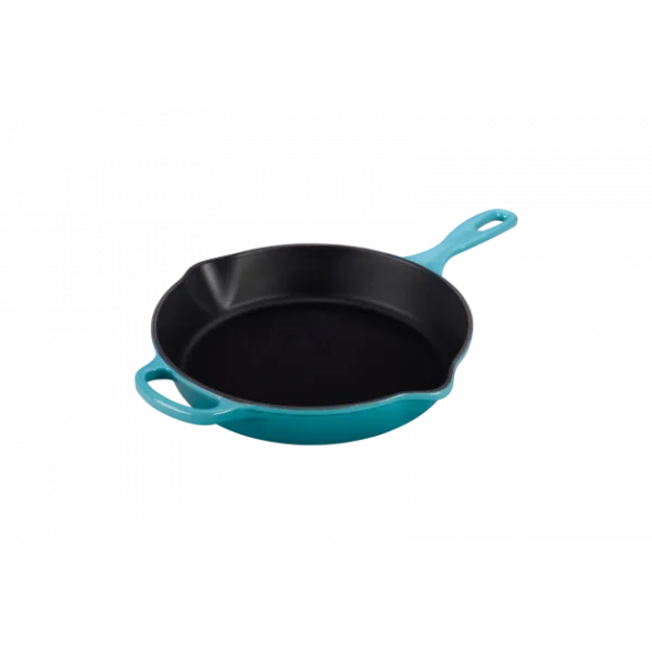 marque moins cher Skillet Rond Profond 26cm En Fonte Bleu Caraïbes Le Creuset 1