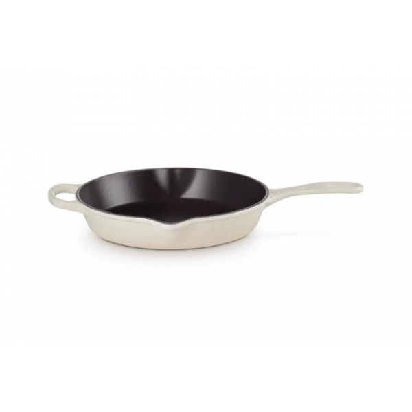 prix pas cher Skillet Rond Profond 26cm En Fonte Meringue Le Creuset 4