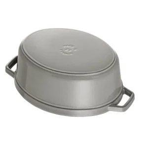 Dernières Nouveautés STAUB Cocotte Fonte Ovale 15 cm Gris Graphite 0,6 L 10