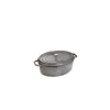 belle STAUB Cocotte Fonte Ovale 17 Cm Gris Graphite 1 L 11