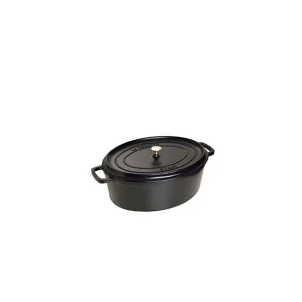 STAUB Cocotte Fonte Ovale 17 cm Noir Mat 1 L prix le plus bas 1