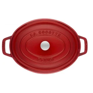 STAUB Cocotte Fonte Ovale 23 Cm Rouge Cerise 2,35 L Acheter Maintenant 8