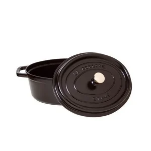 STAUB Cocotte Fonte Ovale 27 Cm Noir Mat 3,2 L site pas cher 6