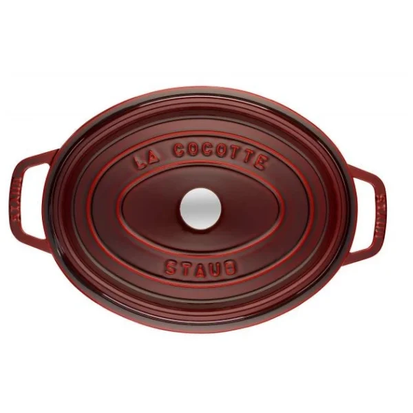 mode pas cher STAUB Cocotte Fonte Ovale 29 cm Grenadine Majolique 4,2 L 3