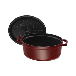 STAUB Cocotte Fonte Ovale 29 Cm Grenadine Majolique 4,2 L Service Clients Dédié 12