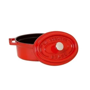 Nouvelle Collection STAUB Cocotte Fonte Ovale 29 cm Rouge Cerise 4,2 L 6