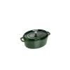 STAUB Cocotte Fonte Ovale 29 Cm Vert Basilic Majolique 4,2 L magasin en ligne 8