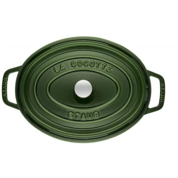 STAUB Cocotte Fonte Ovale 29 Cm Vert Basilic Majolique 4,2 L magasin en ligne 4