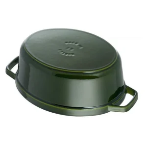 STAUB Cocotte Fonte Ovale 29 Cm Vert Basilic Majolique 4,2 L magasin en ligne 12