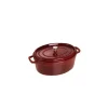 STAUB Cocotte Fonte Ovale 31 cm Grenadine Majolique 5,5 L en solde 7