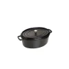 STAUB Cocotte Fonte Ovale 31 Cm Noir Mat 5,5 L pas cher 14