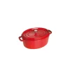 STAUB Cocotte Fonte Ovale 31 cm Rouge Cerise 5,5 L site pas cher 10