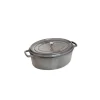 STAUB Cocotte Fonte Ovale 33 cm Gris Graphite 6,7 L vente en ligne pas cher 11