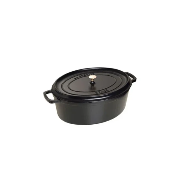 prix de gros STAUB Cocotte Fonte Ovale 33 Cm Noir Mat 6,7 L 1