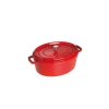 STAUB Cocotte Fonte Ovale 33 cm Rouge Cerise 6,7 L vente à bas prix 8