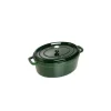 STAUB Cocotte Fonte Ovale 33 Cm Vert Basilic Majolique 6,7 L fashion pas cher 7