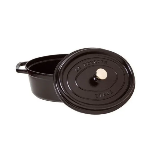 STAUB Cocotte Fonte Ovale 41 cm Noir Mat 12 L ﻿soldes 3