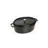 STAUB Cocotte Fonte Ovale 41 cm Noir Mat 12 L ﻿soldes 10