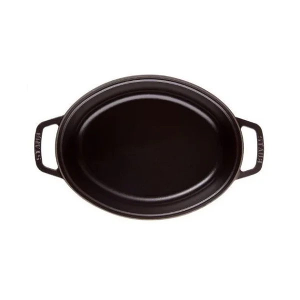 STAUB Cocotte Fonte Ovale 41 cm Noir Mat 12 L ﻿soldes 4