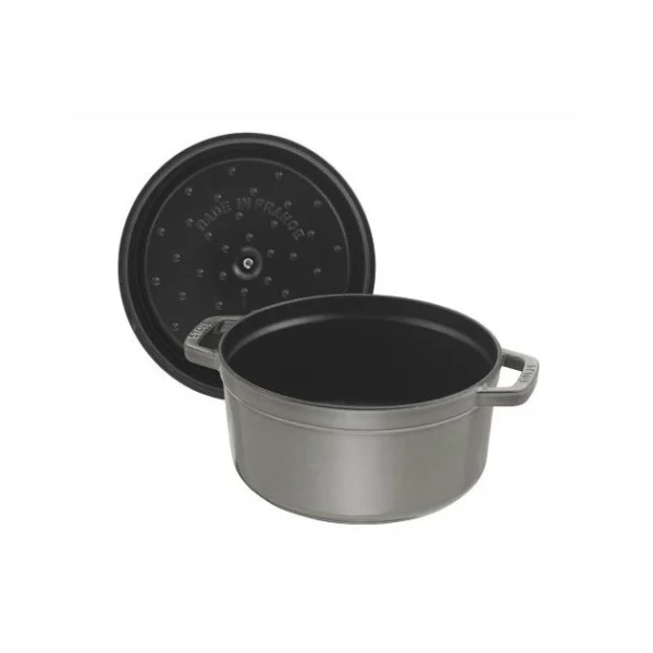 beauté STAUB Cocotte Fonte Ronde 12 cm Gris Graphite 0,4 L 3