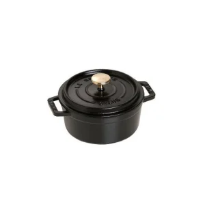 Boutique STAUB Cocotte Fonte Ronde 12 cm Noir Mat 0,4 L 6