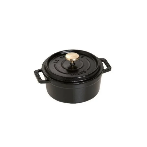 Boutique STAUB Cocotte Fonte Ronde 12 cm Noir Mat 0,4 L 3