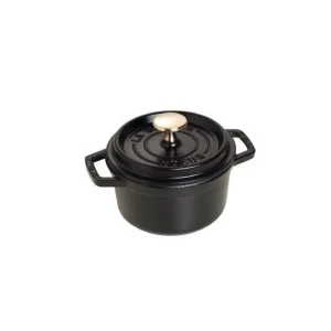 Meilleur Service STAUB Cocotte Fonte Ronde 14 Cm Noir Mat 0,8 L 6