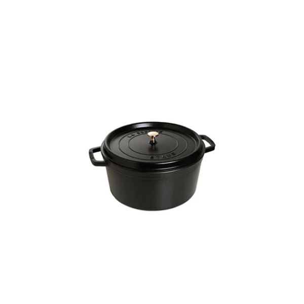 Meilleur Service STAUB Cocotte Fonte Ronde 14 Cm Noir Mat 0,8 L 1