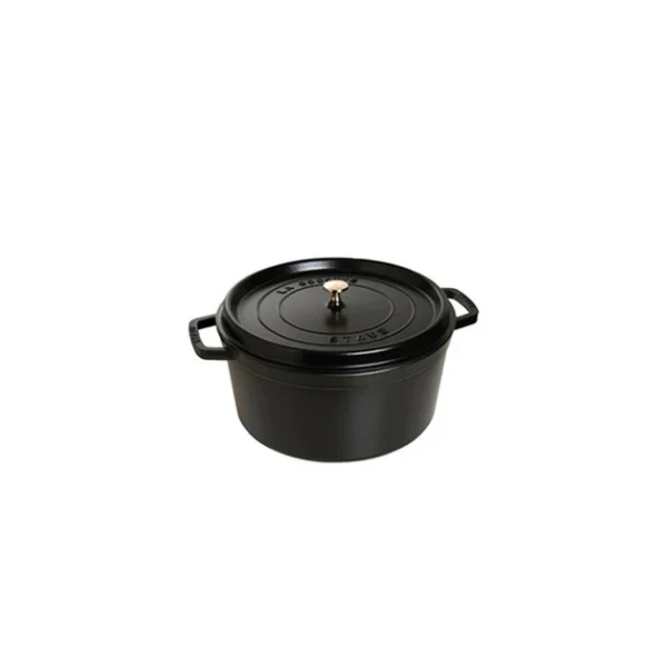 STAUB Cocotte Fonte Ronde 16 Cm Noir Mat 1,2 L site soldes 1