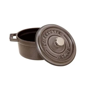 pas cher STAUB Cocotte Fonte Ronde 18 Cm Gris Graphite 1,7 L 6