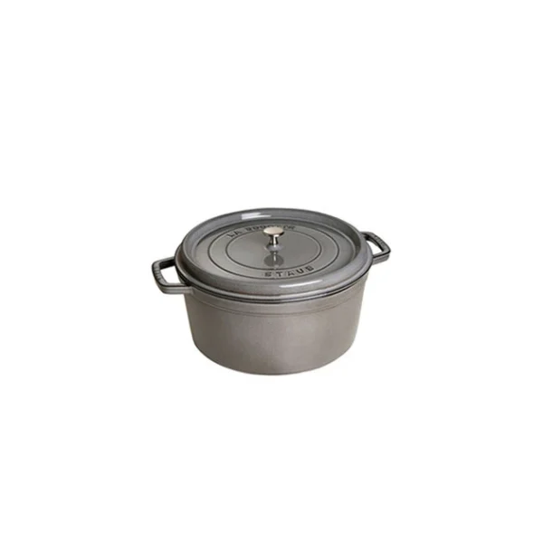 pas cher STAUB Cocotte Fonte Ronde 18 Cm Gris Graphite 1,7 L 1