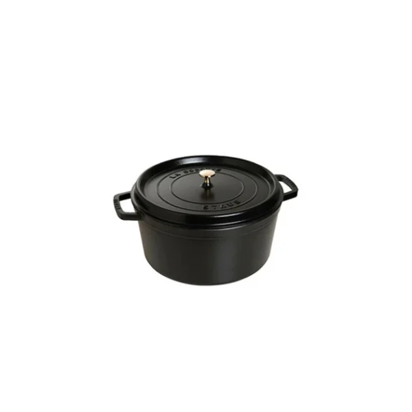 STAUB Cocotte Fonte Ronde 18 cm Noir Mat 1,7 L grande qualité 1