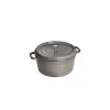 en solde STAUB Cocotte Fonte Ronde 20 cm Gris Graphite 2,2 L 10