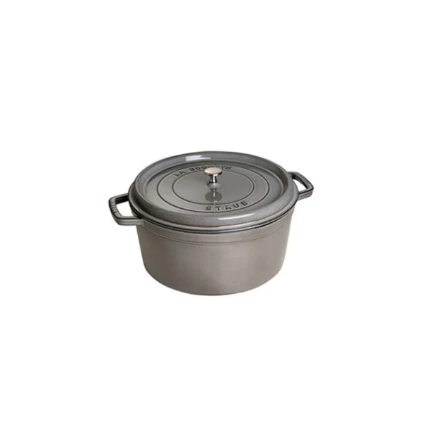 achat STAUB Cocotte Fonte Ronde 22 Cm Gris Graphite 2,6 L 1