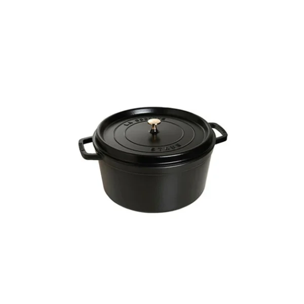 STAUB Cocotte Fonte Ronde 22 Cm Noir Mat 2,6 L soldes en ligne 1