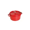 Prestation Et Rapide STAUB Cocotte Fonte Ronde 22 cm Rouge Cerise 2,6 L 16