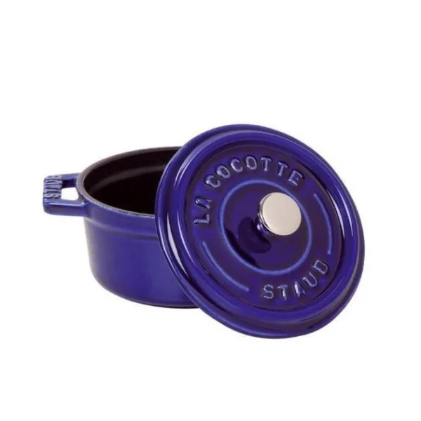 ultratendance STAUB Cocotte Fonte Ronde 24 Cm Bleu Intense Majolique 3,8 L 3