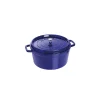 ultratendance STAUB Cocotte Fonte Ronde 24 Cm Bleu Intense Majolique 3,8 L 10