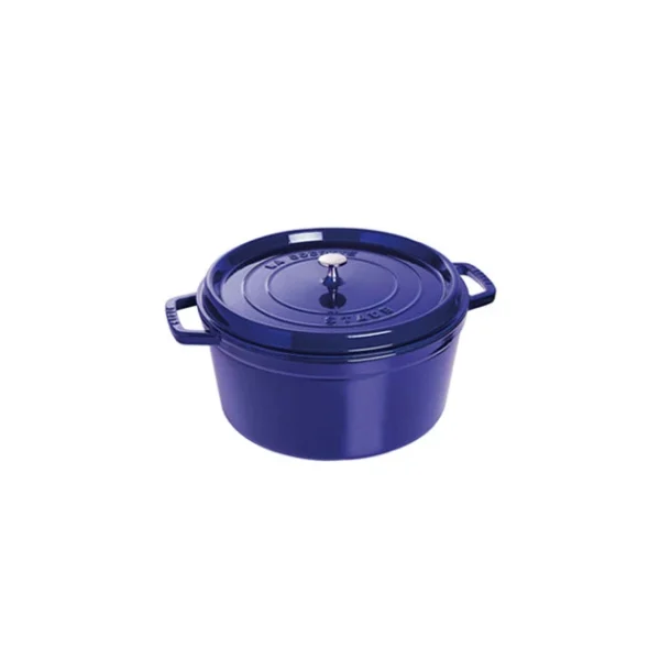 ultratendance STAUB Cocotte Fonte Ronde 24 Cm Bleu Intense Majolique 3,8 L 1