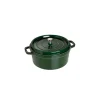 Les achats en ligne STAUB Cocotte Fonte Ronde 24 cm Vert Basilic Majolique 3,8 L 8