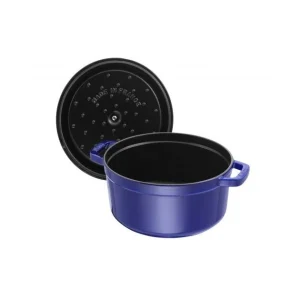 Prestation Et Rapide STAUB Cocotte Fonte Ronde 26 cm Bleu Intense Majolique 5,2 L 8