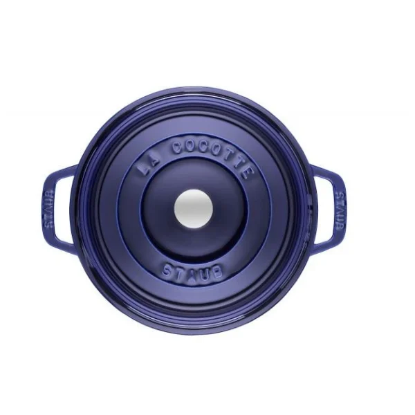 Prestation Et Rapide STAUB Cocotte Fonte Ronde 26 cm Bleu Intense Majolique 5,2 L 4