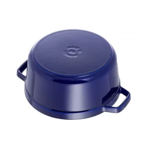 Prestation Et Rapide STAUB Cocotte Fonte Ronde 26 cm Bleu Intense Majolique 5,2 L 12