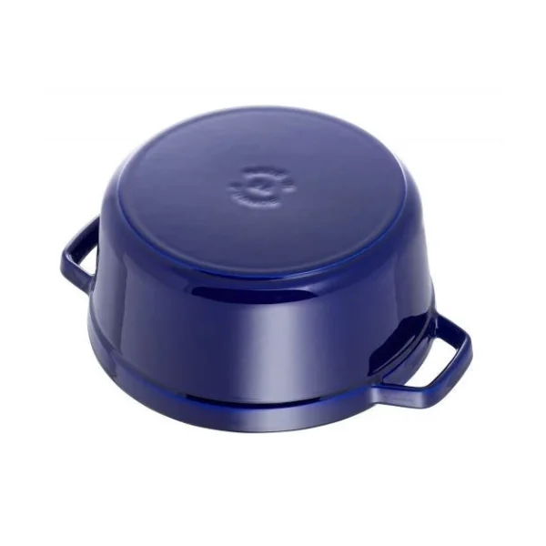 Prestation Et Rapide STAUB Cocotte Fonte Ronde 26 cm Bleu Intense Majolique 5,2 L 5