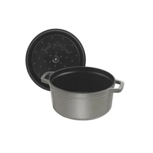 STAUB Cocotte Fonte Ronde 26 Cm Gris Graphite 5,2 L Pas Cher soldes France 6